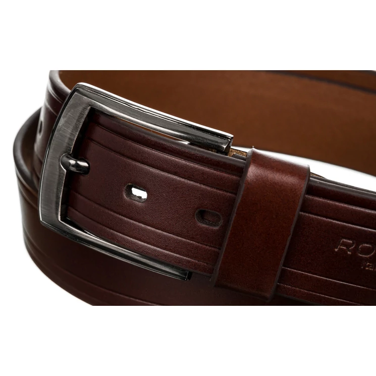 ROVICKY Férfi bőr öv kék színben