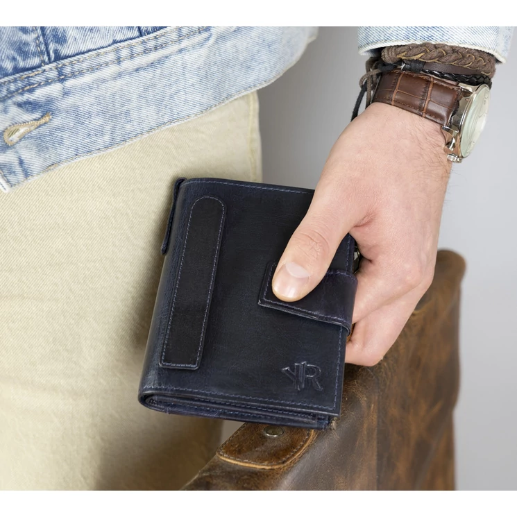 ROVICKY Valódi bőr Férfi pénztárca