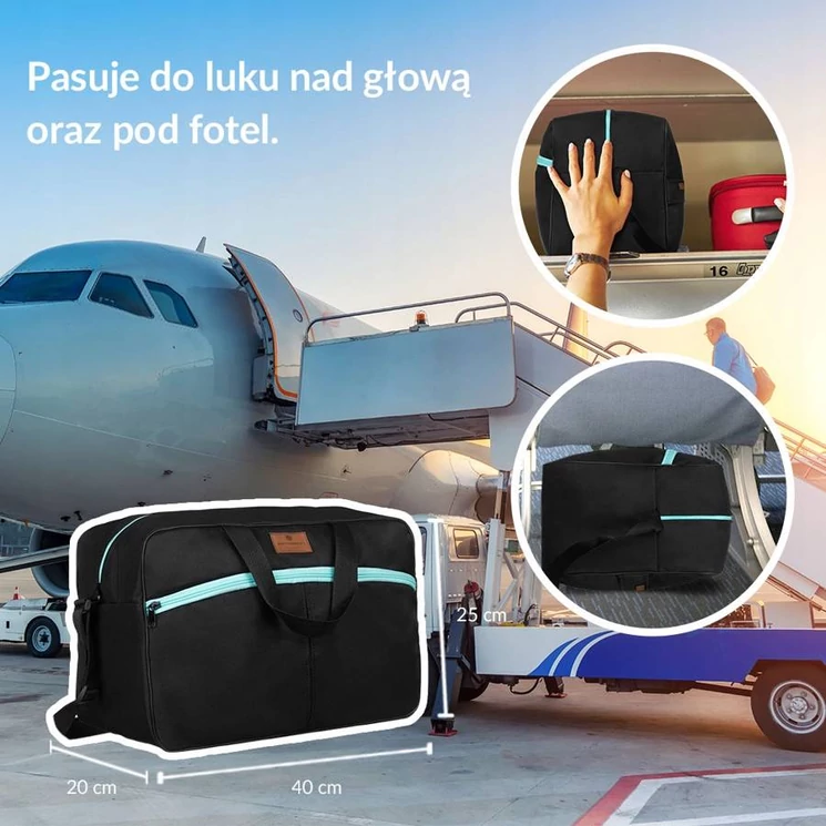 Peterson Fedélzeti táska Ryanair fedélzeti ingyenes méret 40 x 20 x 25 cm