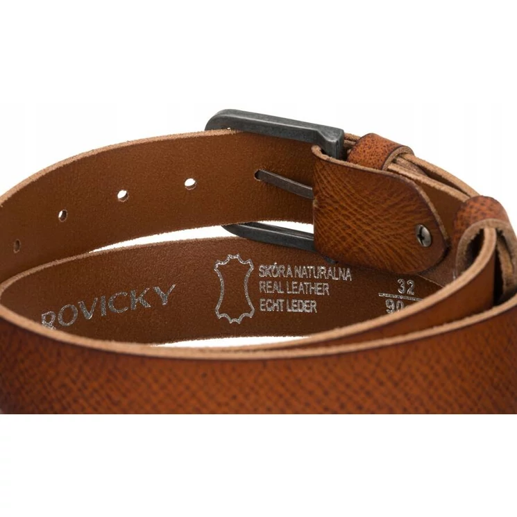 ROVICKY Valódi bőr öv díszdobozban, 120 cm-től 90 cm-ig