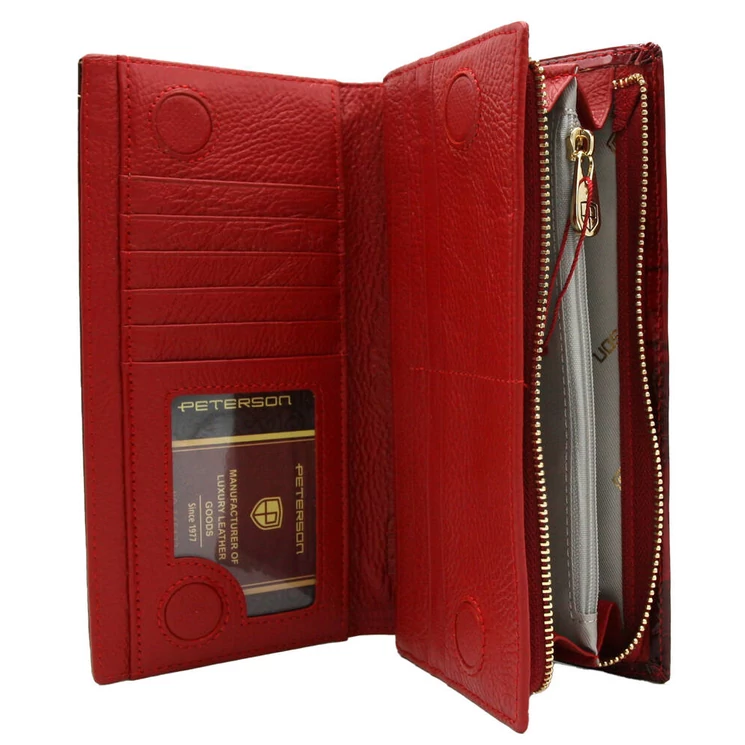 Pillangós Női pénztárca piros színben