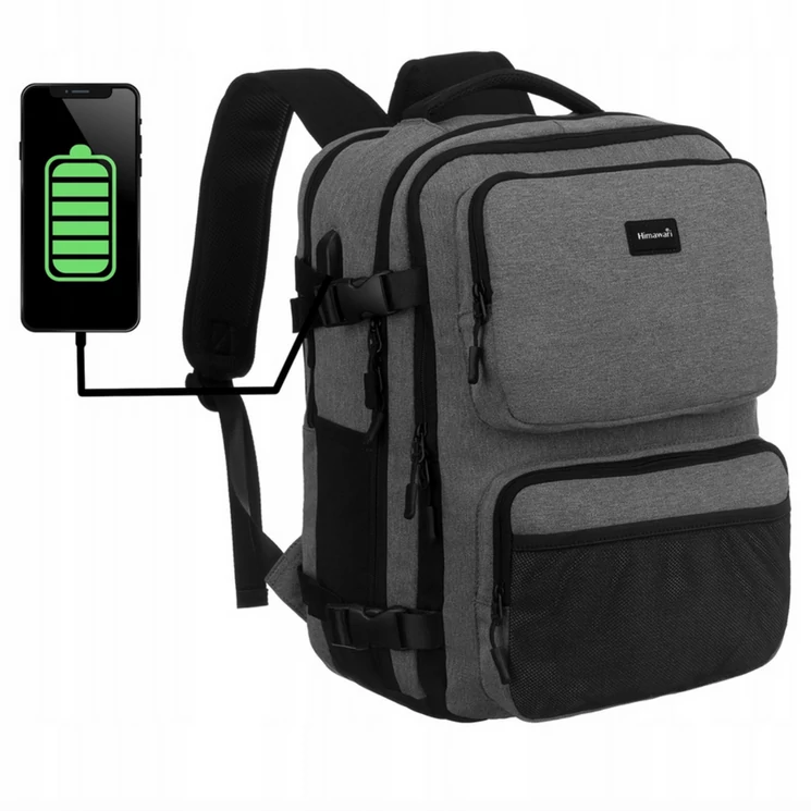 Himawari Hátizsák wizzair méret: 40 x 30 x 20 cm USB csatlakozóval