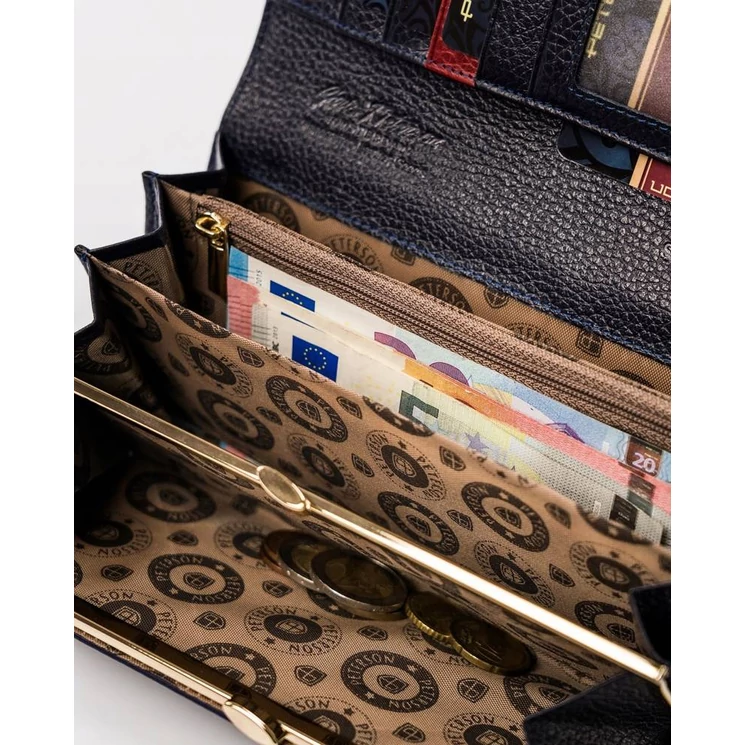 Valódi bőr Elegáns Női pénztárca