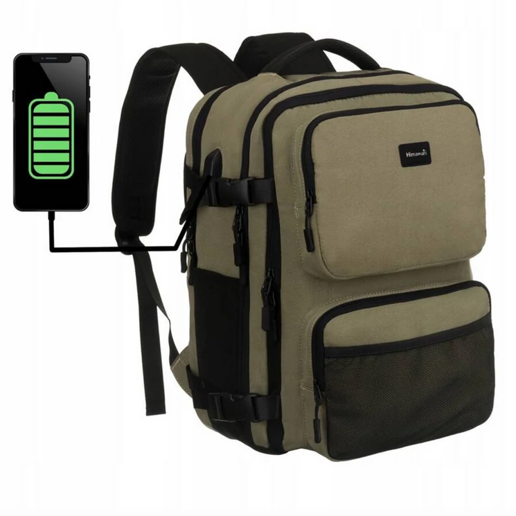 Himawari Hátizsák wizzair méret: 40 x 30 x 20 cm USB csatlakozóval