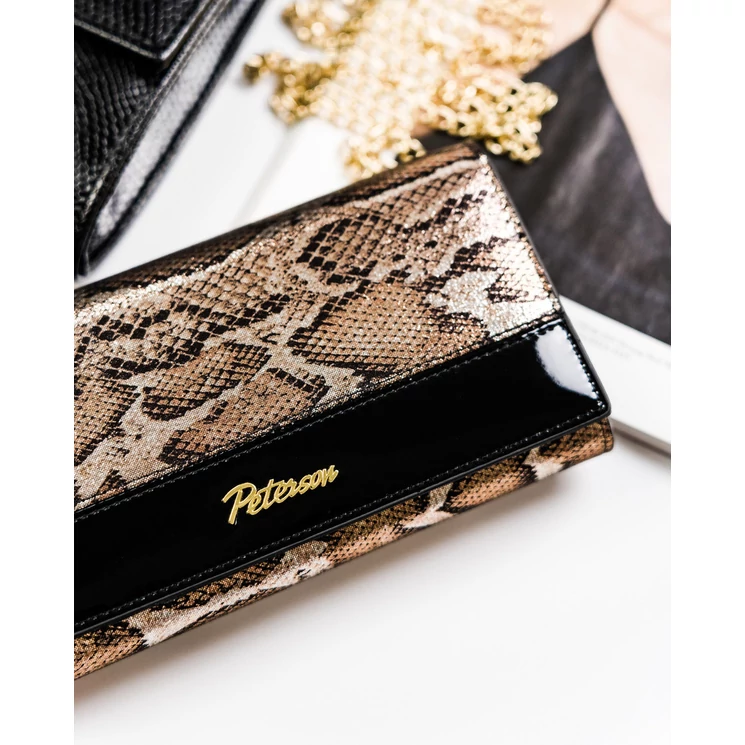 Valódi bőr Lakk Női pénztárca