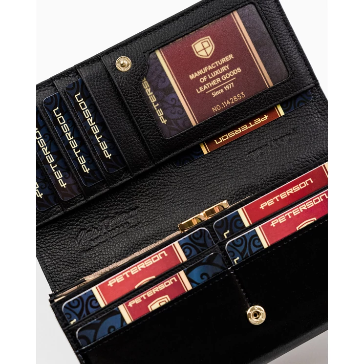 Valódi bőr Elegáns Női pénztárca