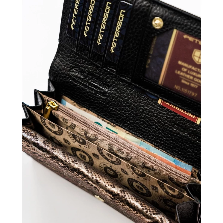 Valódi bőr Lakk Női pénztárca