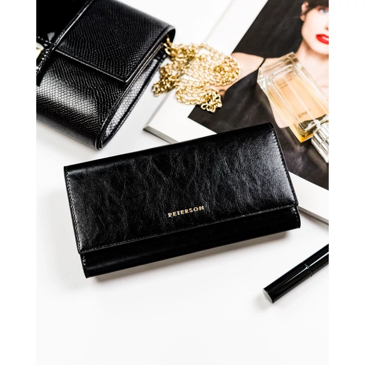 Valódi bőr Elegáns Női pénztárca