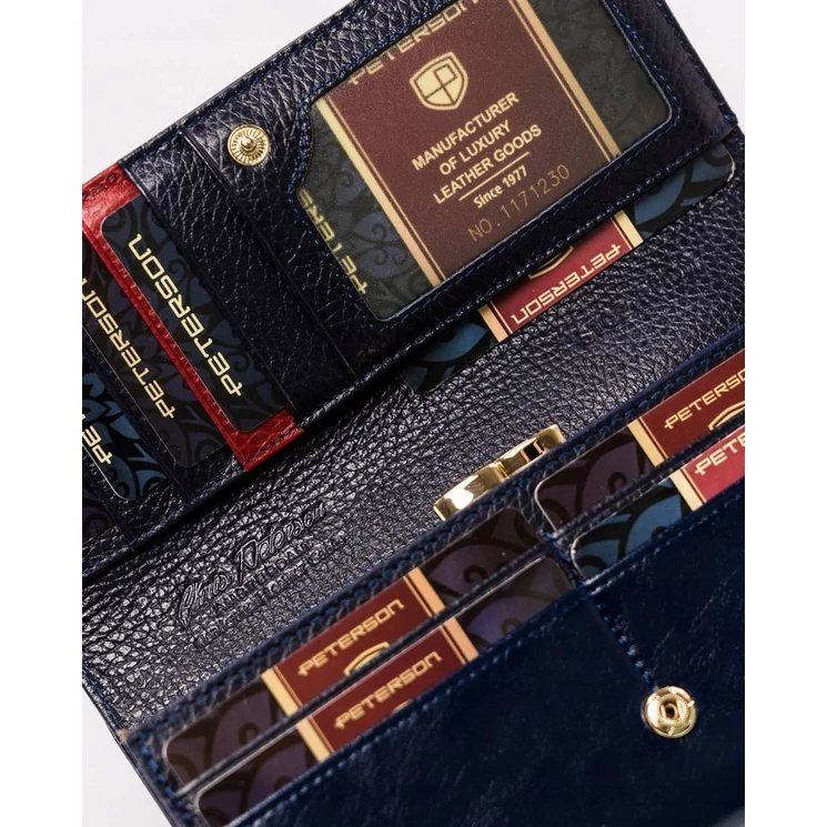 Valódi bőr Elegáns Női pénztárca