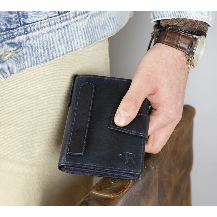 ROVICKY Valódi bőr Férfi pénztárca