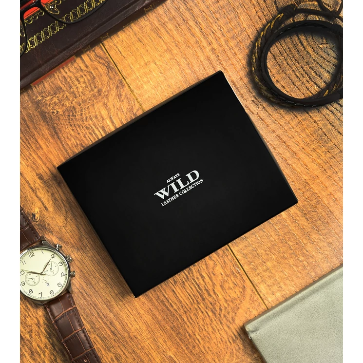 ALWAYS WILD  Valódi bőr férfi pénztárca