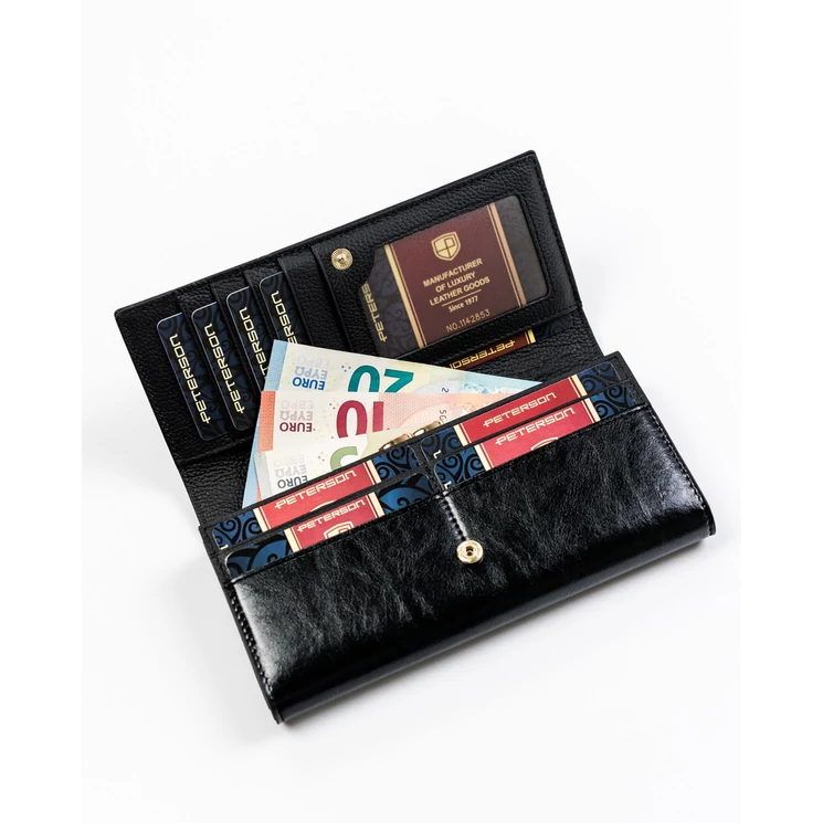 Valódi bőr Elegáns Női pénztárca