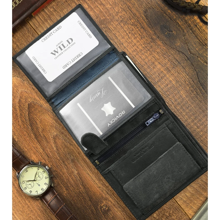 ALWAYS WILD  Valódi bőr férfi pénztárca