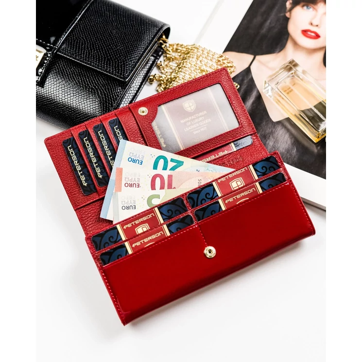 Valódi bőr Női pénztárca