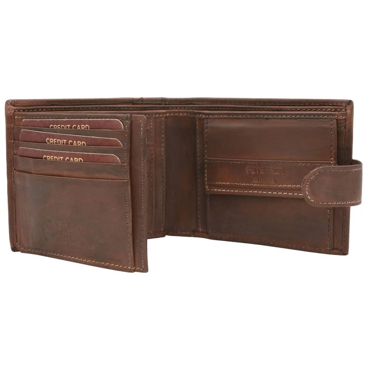 Férfi bőr kártyatárca RFID védelemmel - Peterson