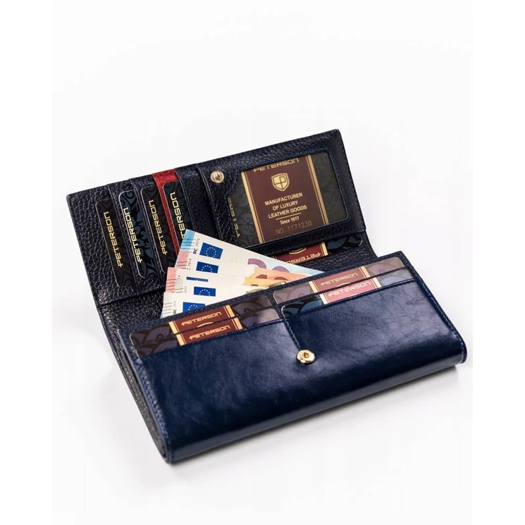 Valódi bőr Elegáns Női pénztárca