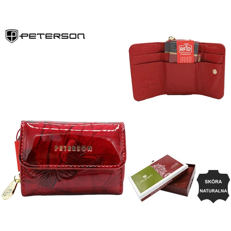 Valódi bőr kisméretű női pénztárca