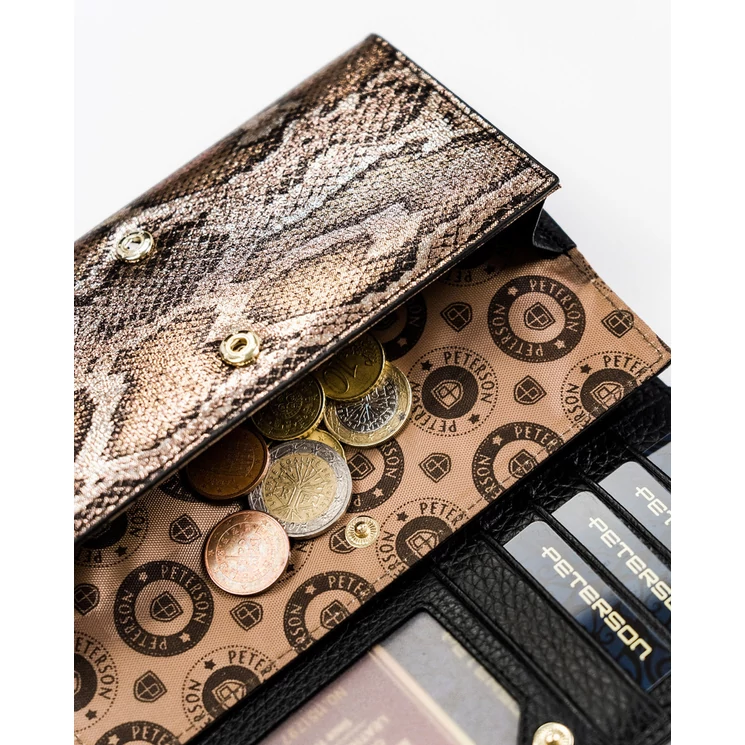 Valódi bőr Lakk Női pénztárca