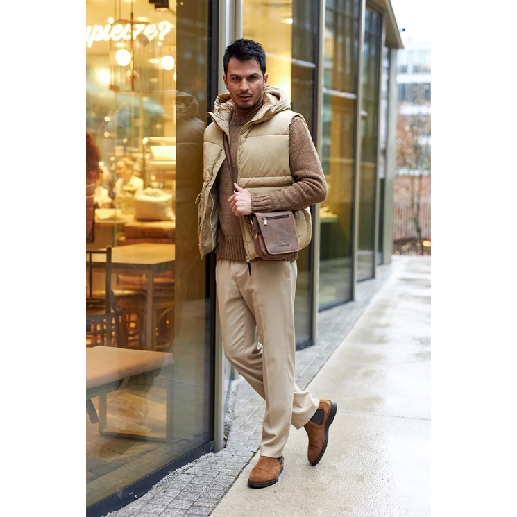 Valódi bőr Férfi oldaltáska