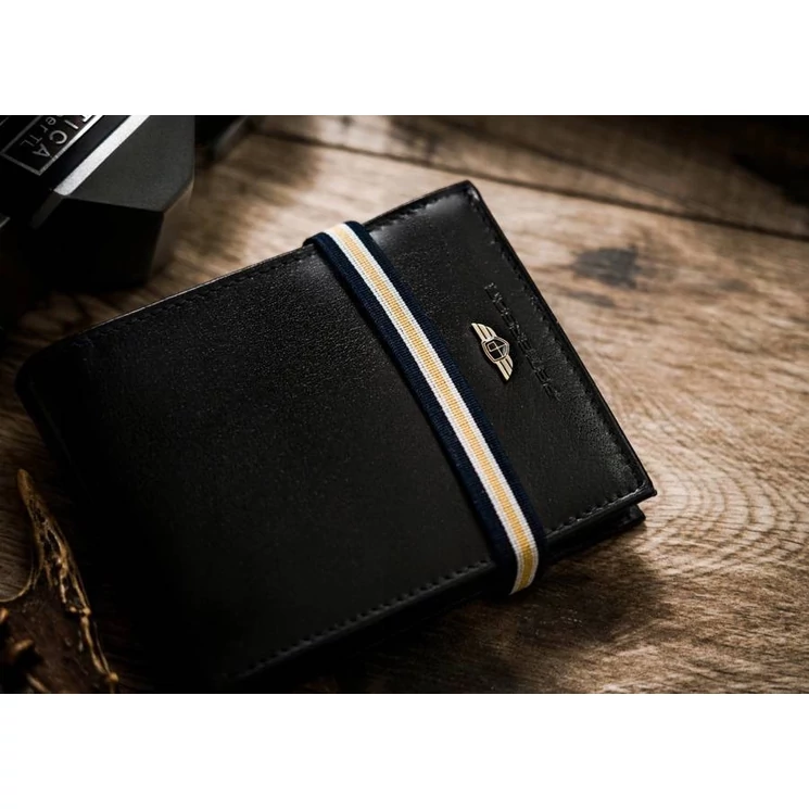 Peterson Valódi Bőr Férfi pénztárca RFID védelemmel