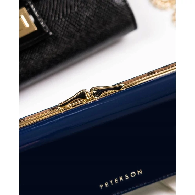 Valódi bőr Lakk  Női pénztárca