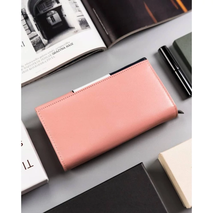 Peterson Piros Valódi bőr Női pénztárca