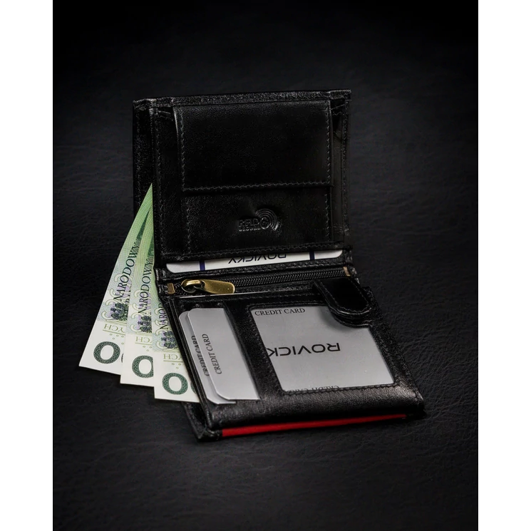 Valódi Bőr ROVICKY Férfi pénztárca RFID Védelemmel