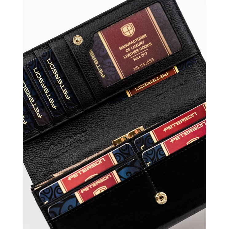 Valódi bőr Elegáns Női pénztárca