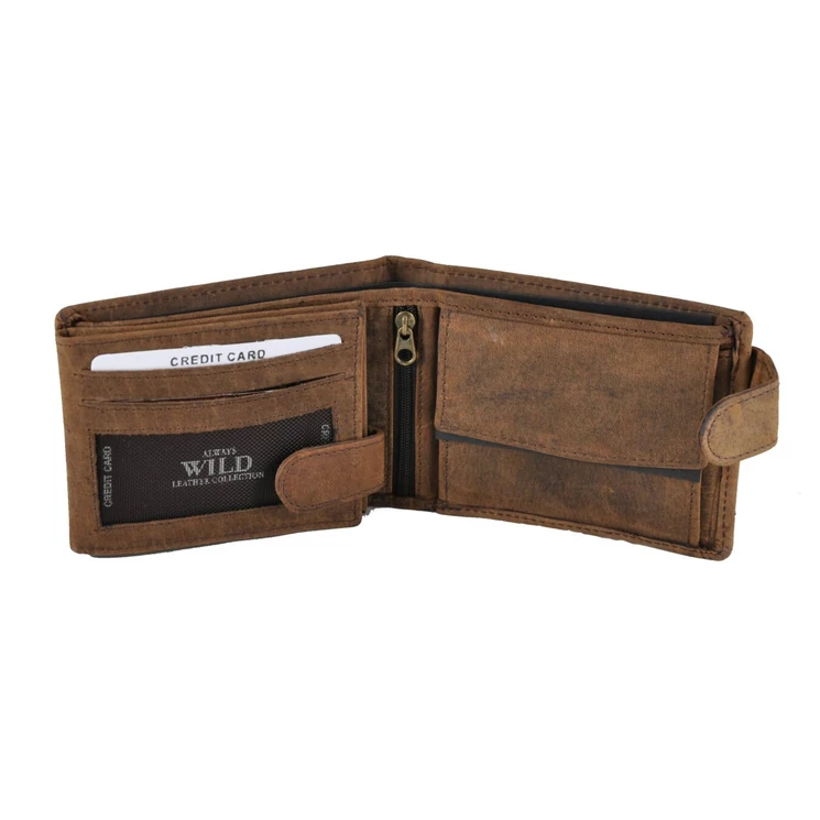 Always Wild Férfi pénztárca koptatott bőrből Szarvas Mintával
