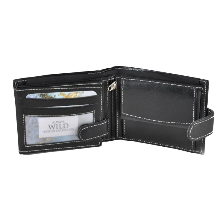 Always Wild Férfi pénztárca fényes bőrből