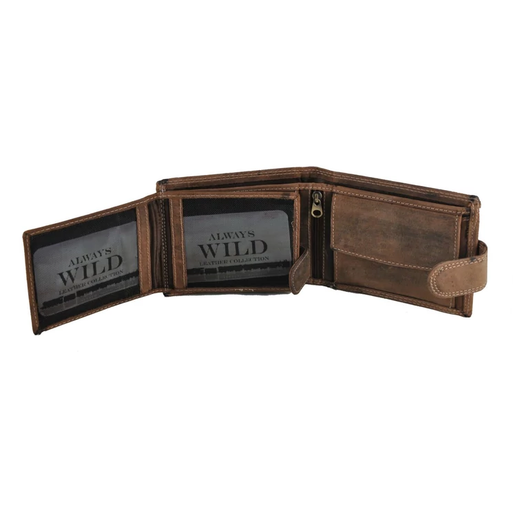 Always Wild Férfi pénztárca koptatott bőrből