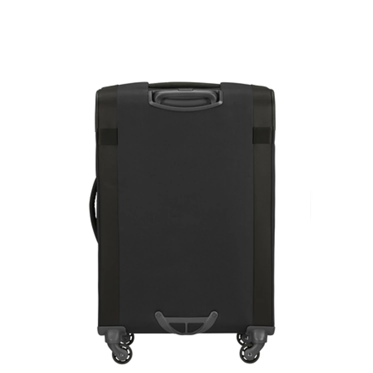 Samsonite Citybeat bővíthető spinner bőrönd közepes méret 66 cm Black