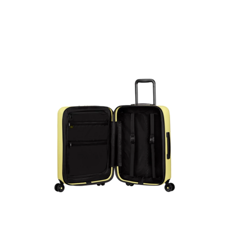 Samsonite Stackd Spinner Kabinbőrönd 55 cm Bővíthető PastelYellow
