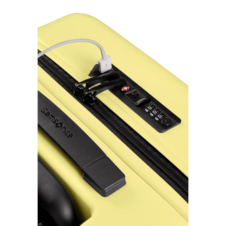 Samsonite Stackd Spinner Kabinbőrönd 55 cm Bővíthető PastelYellow