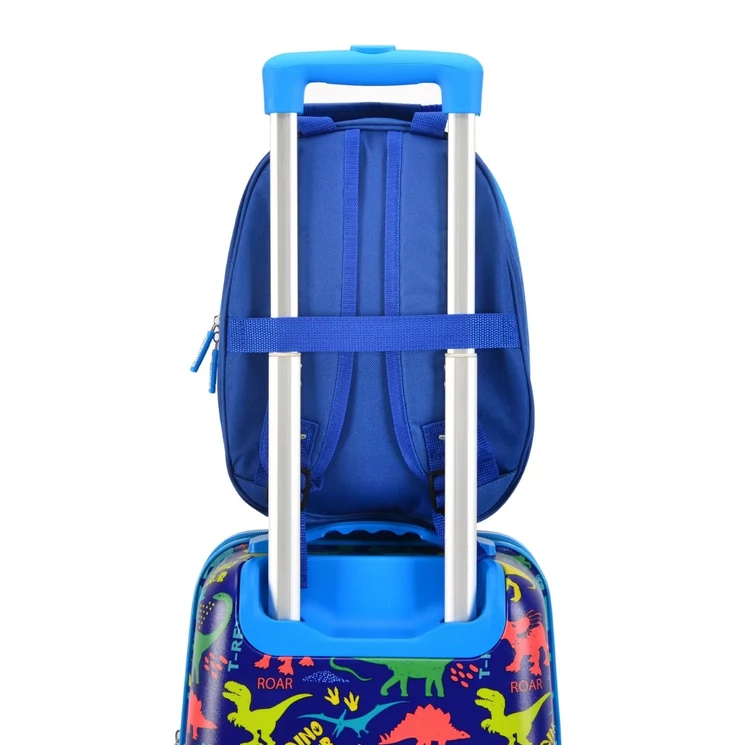  2 db-os ABS gyermek bőrönd szett Sok Dínó mintával