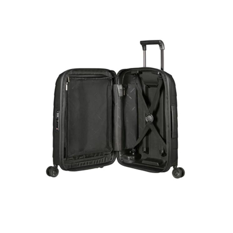 Samsonite Attrix Spinner Bővíthető Kabinbőrönd 55x35x23 cm Black 10 év garancia