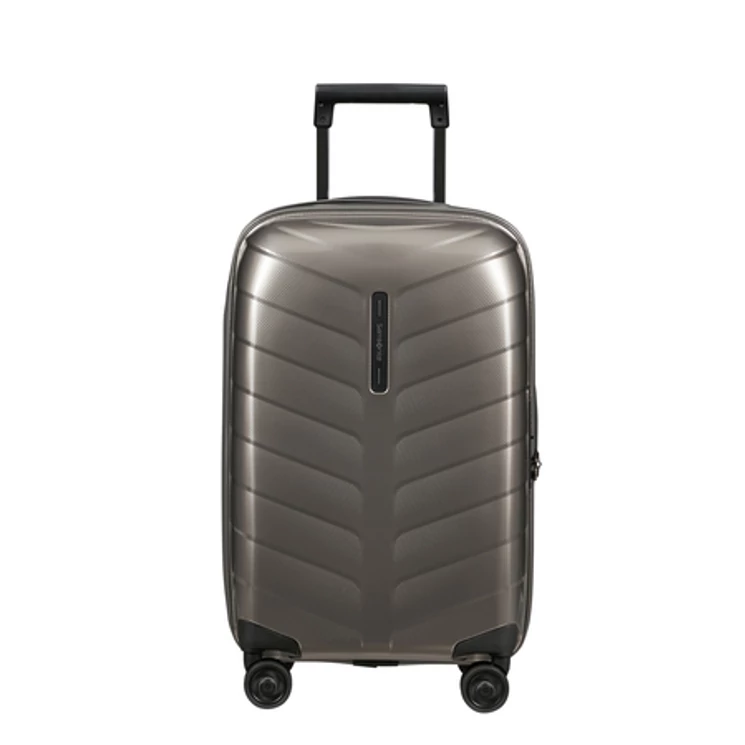 Samsonite Attrix Spinner Bővíthető Kabinbőrönd 55x35x23 cm Dune 10 év garancia