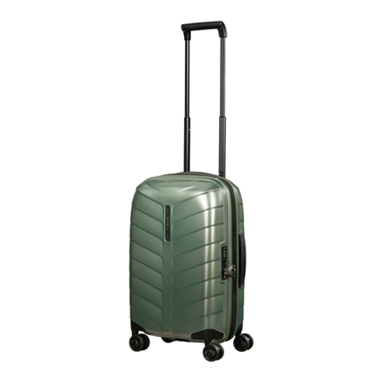Samsonite Attrix Spinner Bővíthető Kabinbőrönd 55x35x23 cm BasilGreen 10 év garancia