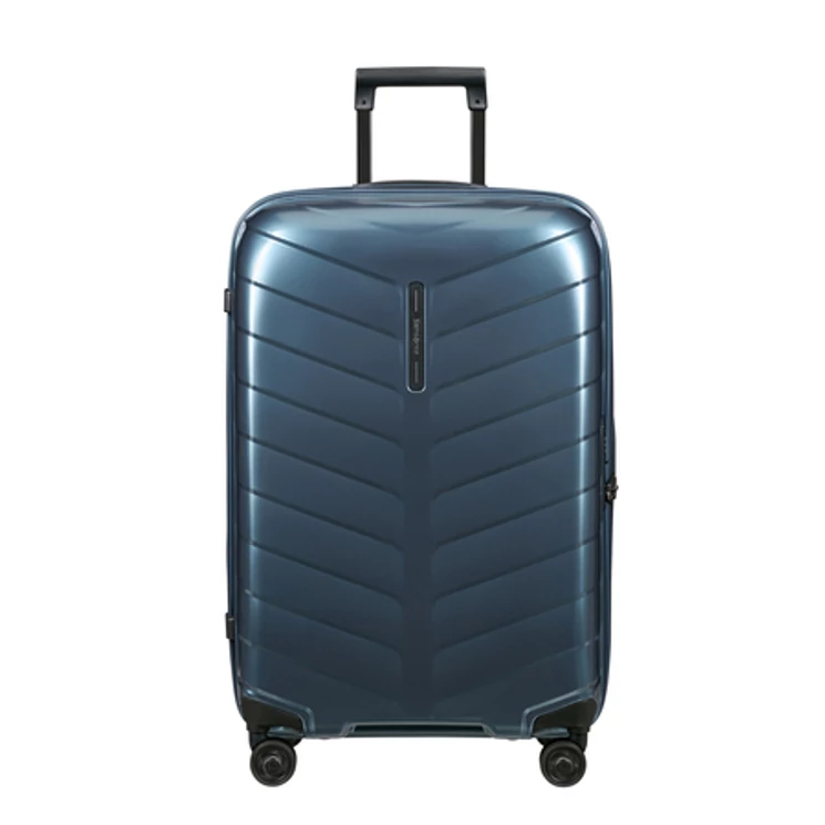 Samsonite Attrix Spinner Bőrönd 69 cm SteelBlue 10 év garancia