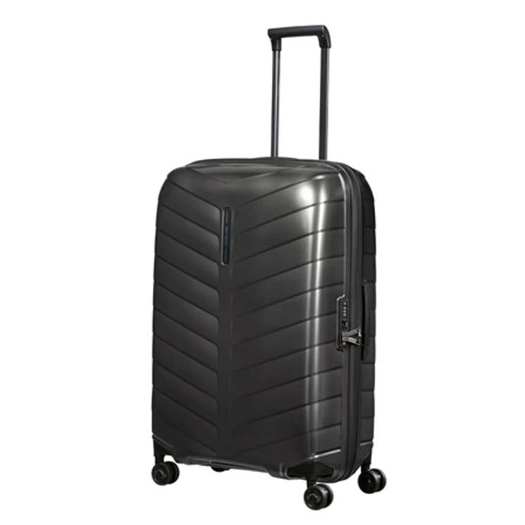 Samsonite Attrix Spinner Bőrönd 75 cm Black 10 év garancia