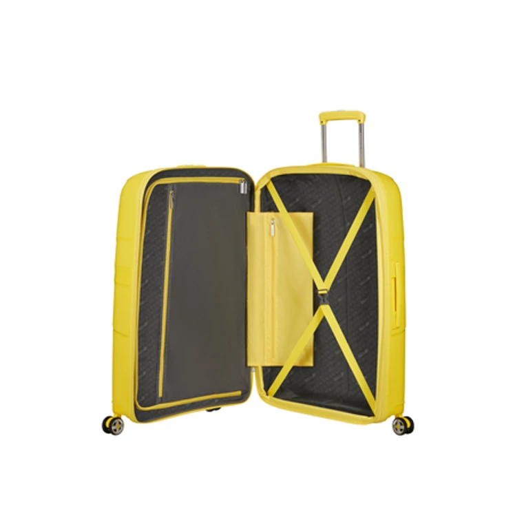 American Tourister Starvibe Spinner Bővíthető Bőrönd 77cm lemon 3 év garancia