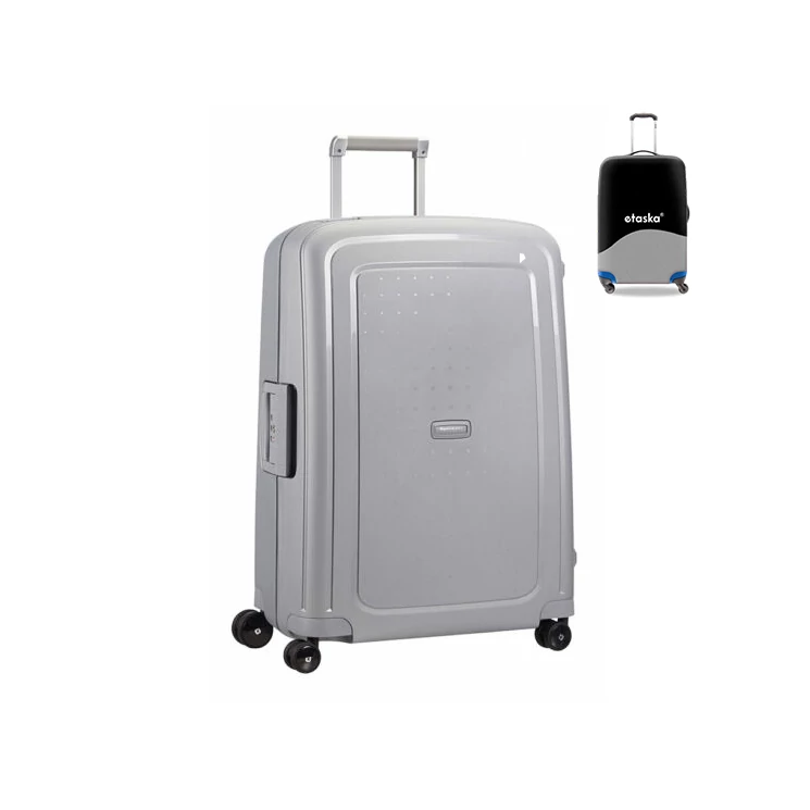 Samsonite S-Cure Spinner bőrönd 69 cm-es ajándék bőröndhuzattal