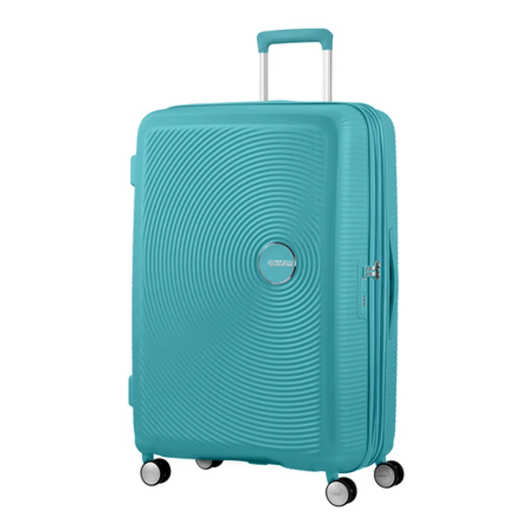 American Tourister Soundbox bővíthető, négykerekű nagy bőrönd 77