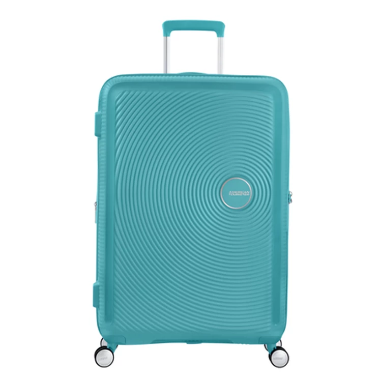 American Tourister Soundbox bővíthető, négykerekű nagy bőrönd 77