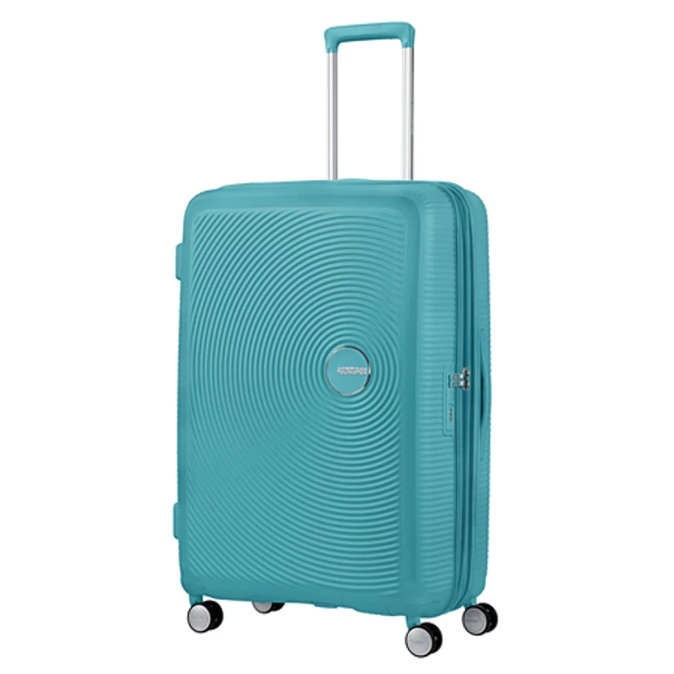 American Tourister Soundbox bővíthető, négykerekű nagy bőrönd 77