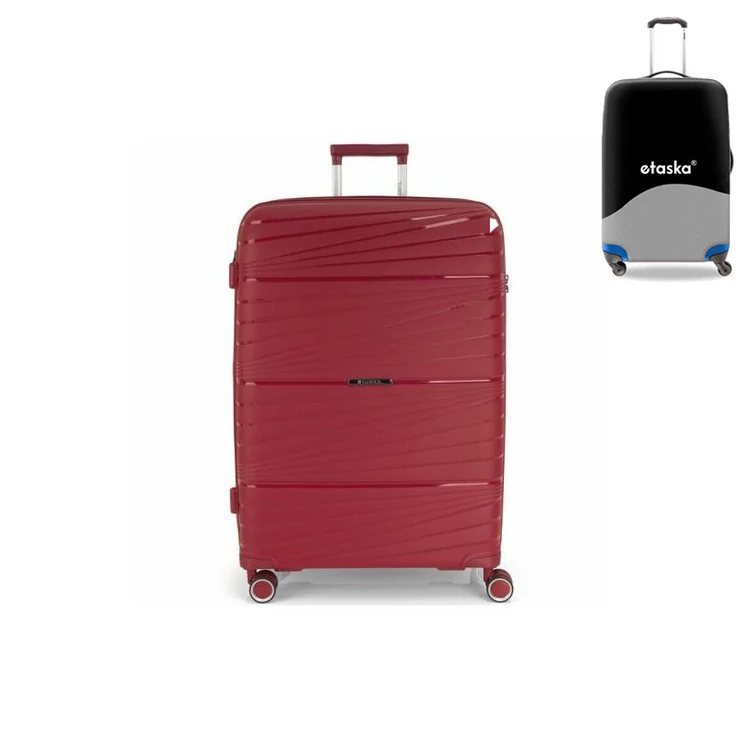 Gabol bőrönd nagy méret GA-1220L Red  ajándék bőröndhuzattal