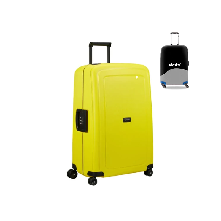 Samsonite S-Cure Spinner bőrönd 75 cm-es ajándék bőröndhuzattal