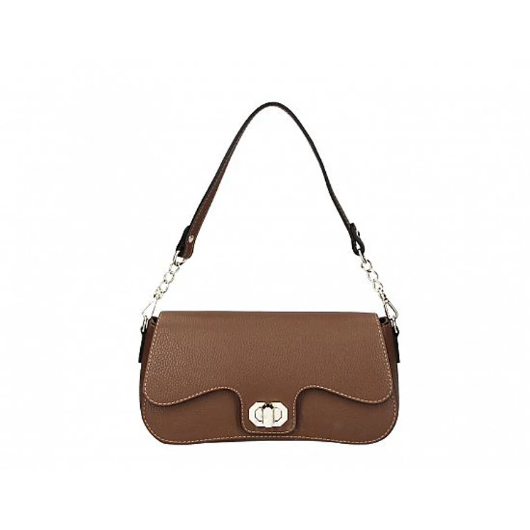 Valódi bőr női táska SötétBarna S2155