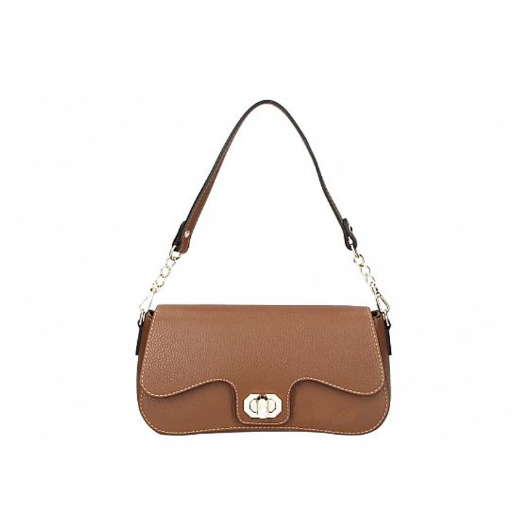 Valódi bőr női táska Konyak S2155