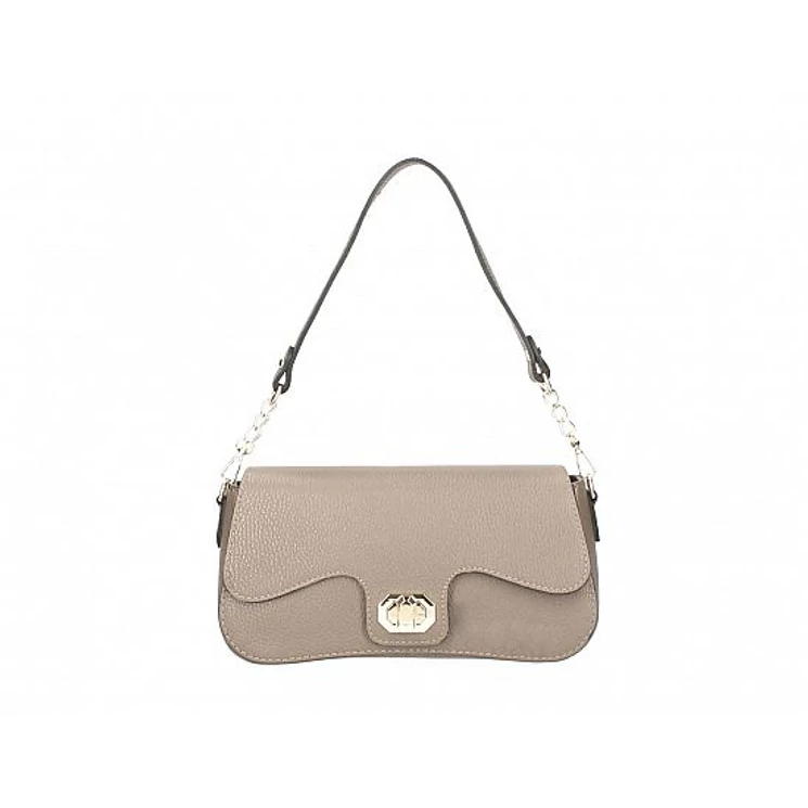 Valódi bőr női táska Taupe S2155